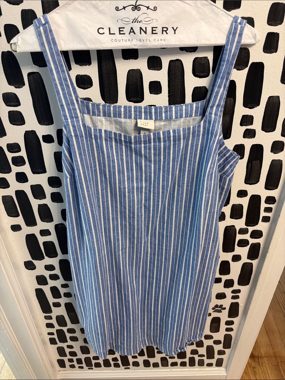 a new day Blue and White Striped Dress